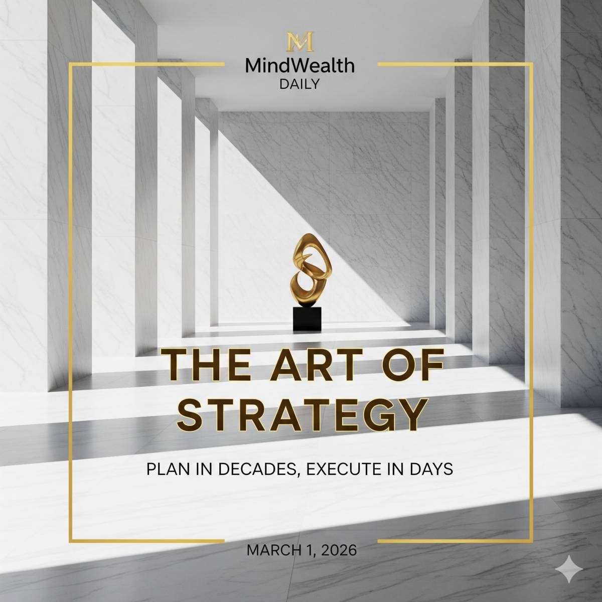 Plan in Decades: What is the legacy you are building? If your current path doesn't lead there, chang...