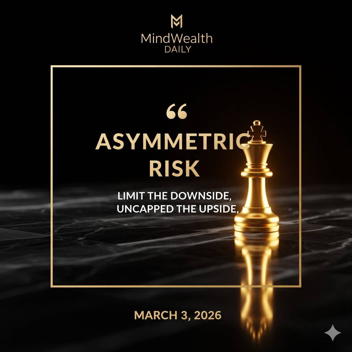 Day 15. Asymmetric Risk
Core Idea: Most people take "Symmetric Risk"—if they win, they gain a littl...