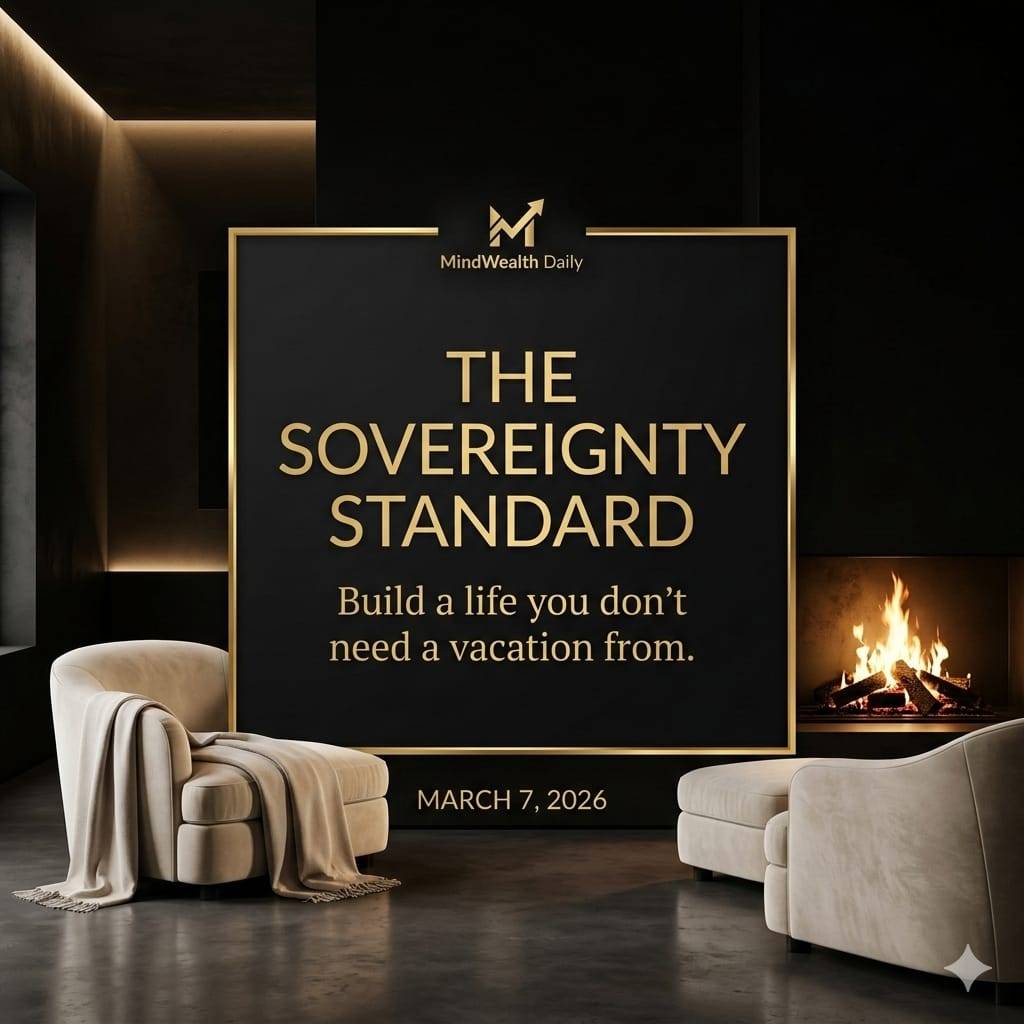 Day 19.The Sovereignty Standard
The ultimate luxury isn't a watch or a car—it's the ability to dele...