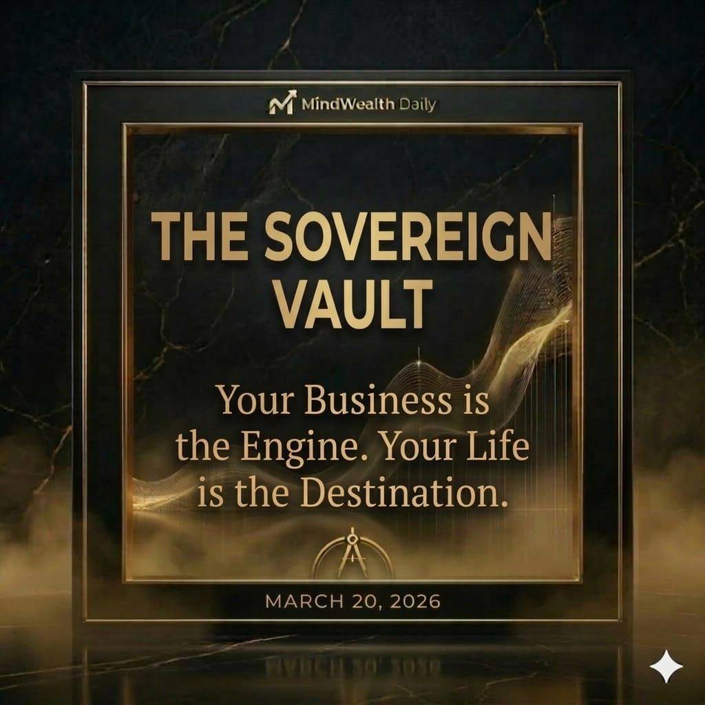 The Sovereign Vault
Finalizing the week of ownership by detaching the founder's personal life from...