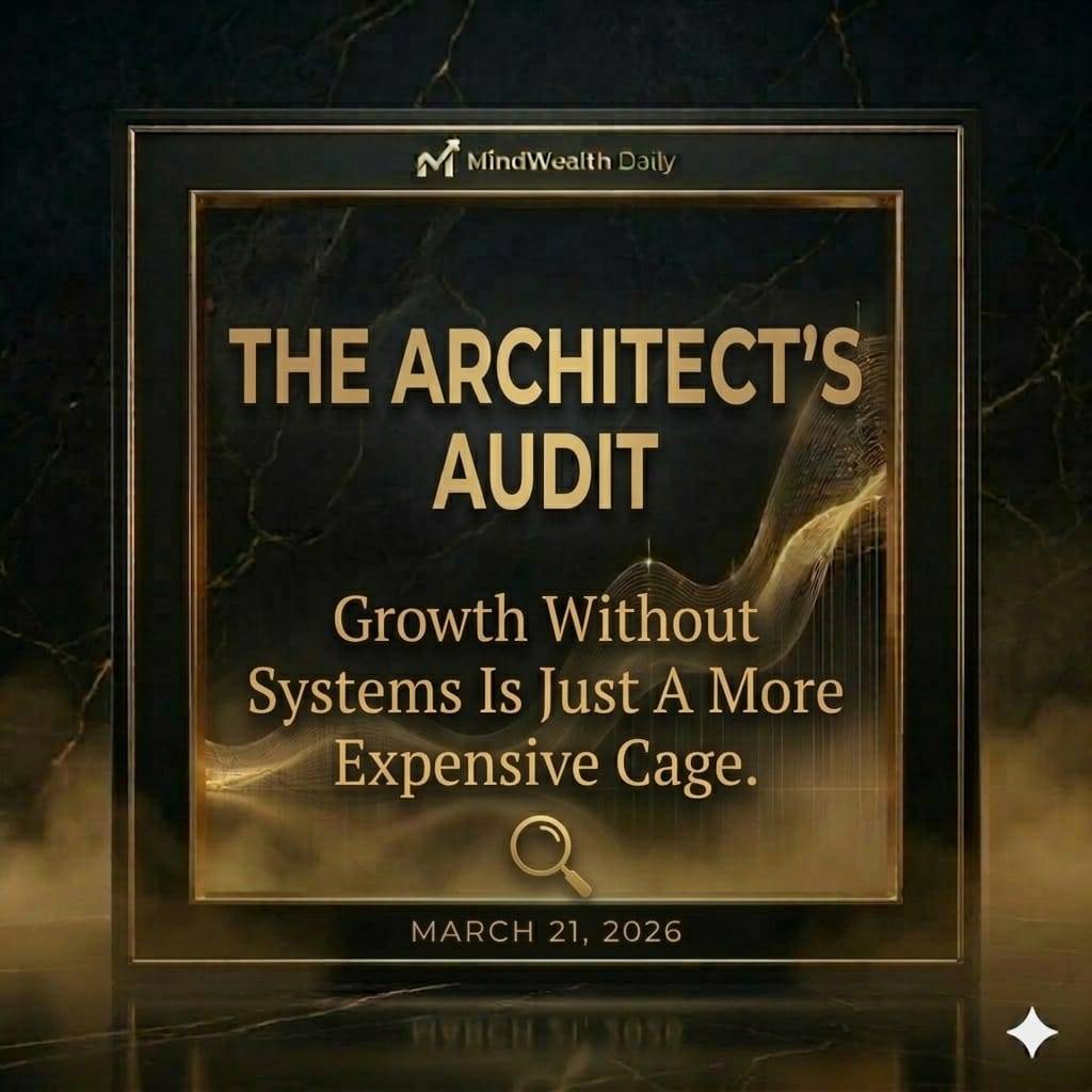 The Architect’s Audit
Saturday is for reflection and calibration. We move from the "doing" of the w...