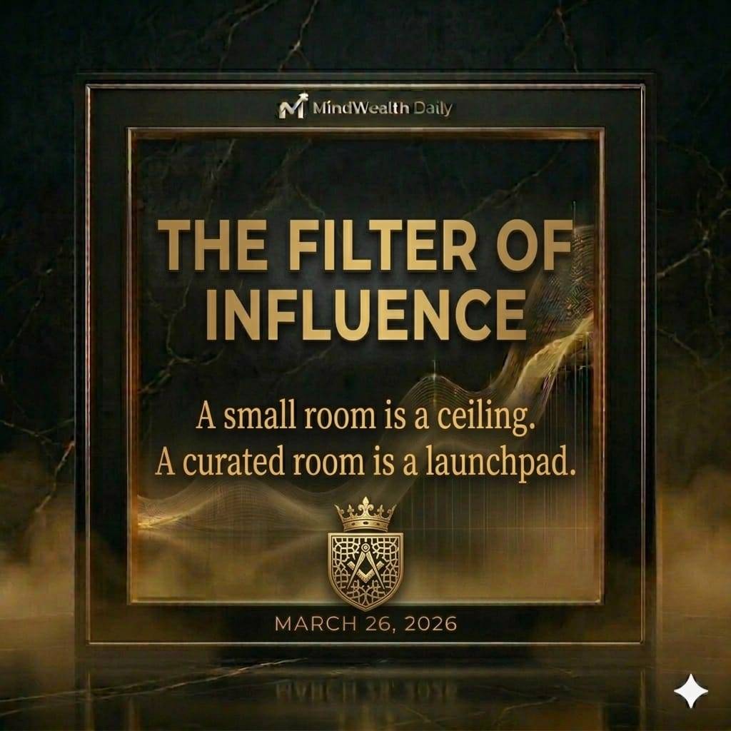 The Filter of Influence
We’ve spent the week talking about who to bring in. Thursday is about who t...