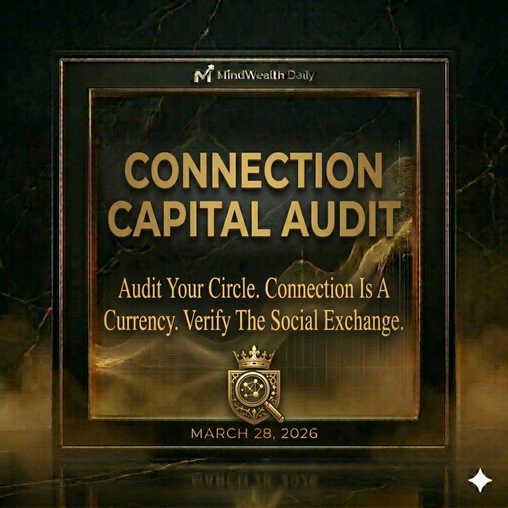 Saturday is our day for "The Architect’s Audit." This week, we aren't auditing your systems; we are...