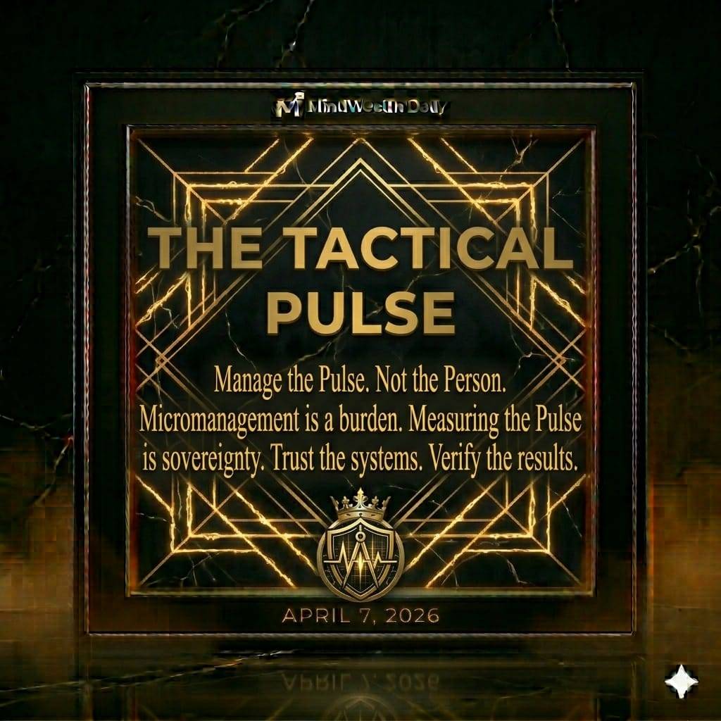 The Tactical Pulse
the high-level view from the general's tent. Today, we focus on the Tactical Pul...