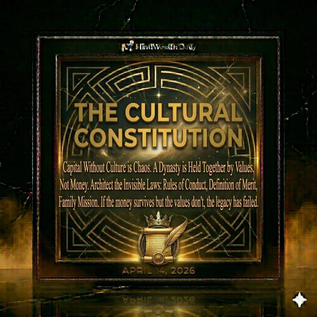 The Cultural Constitution
The Sovereign Legacy. A dynasty isn't held together by money—it’s held t...