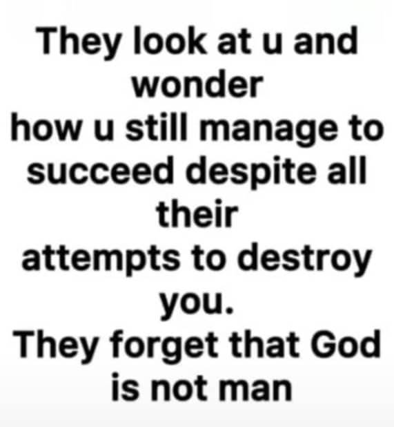 God is not man.