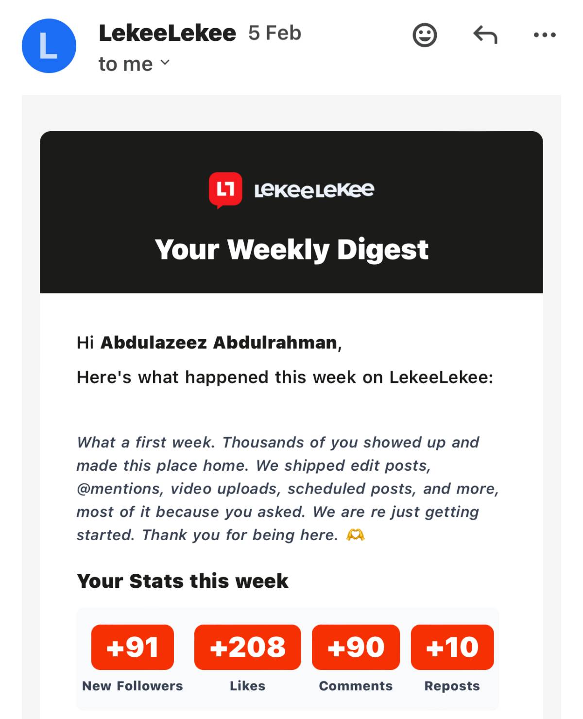 Congratulations to me on this milestone and all thanks to @lekeelekee ❤️
Let’s continue building tog...