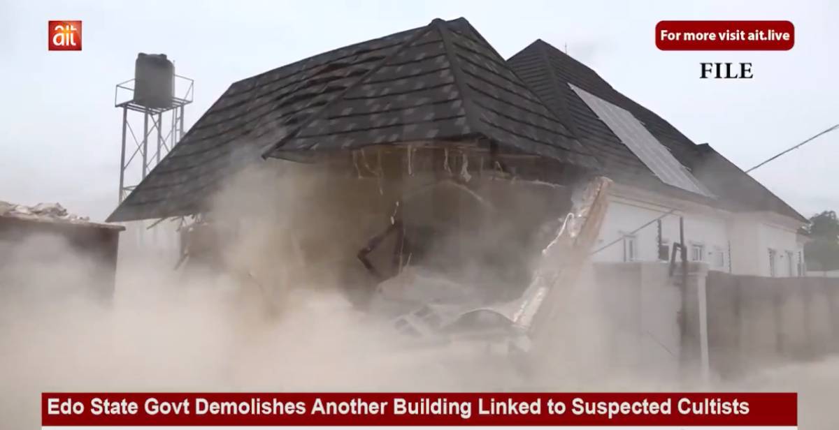 Edo State Government Demolishes Another Building Linked to Suspected Cultists