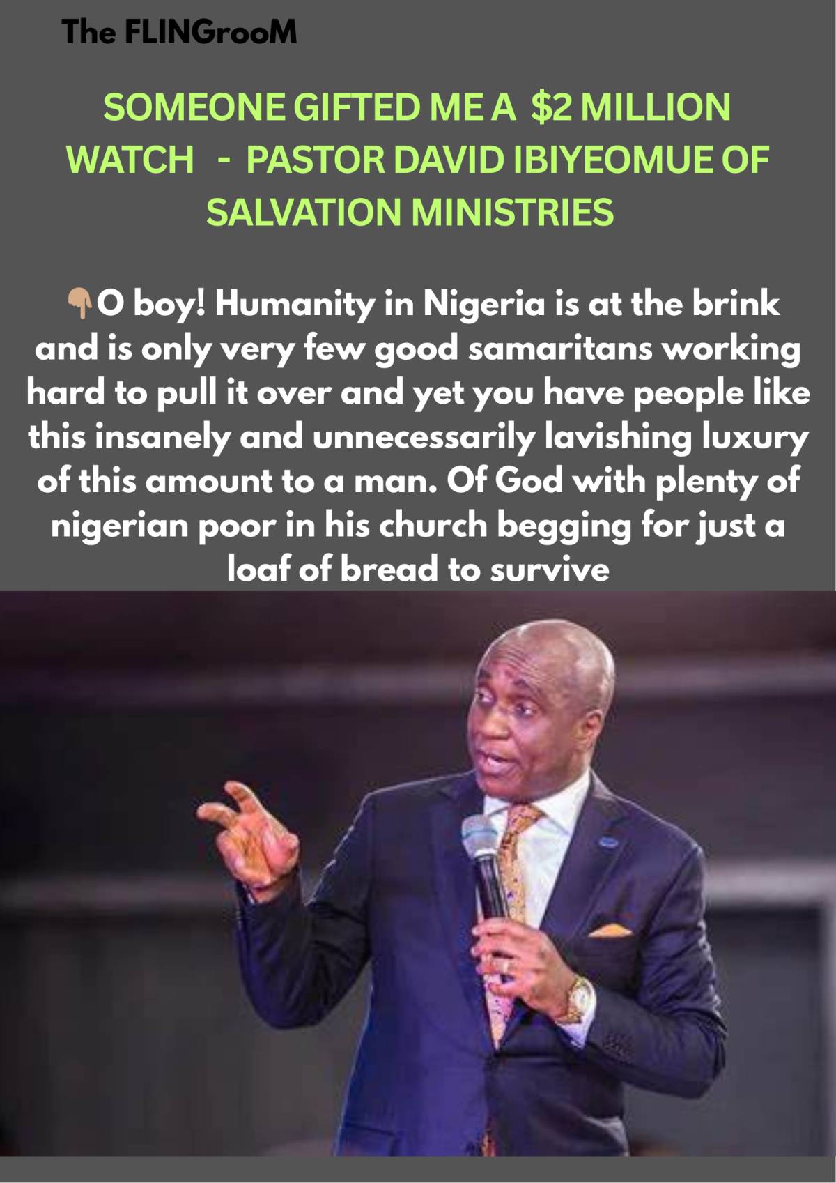 O BOY! Humanity in Nigeria is at the brink and is only very few good samaritans working hard to pull...