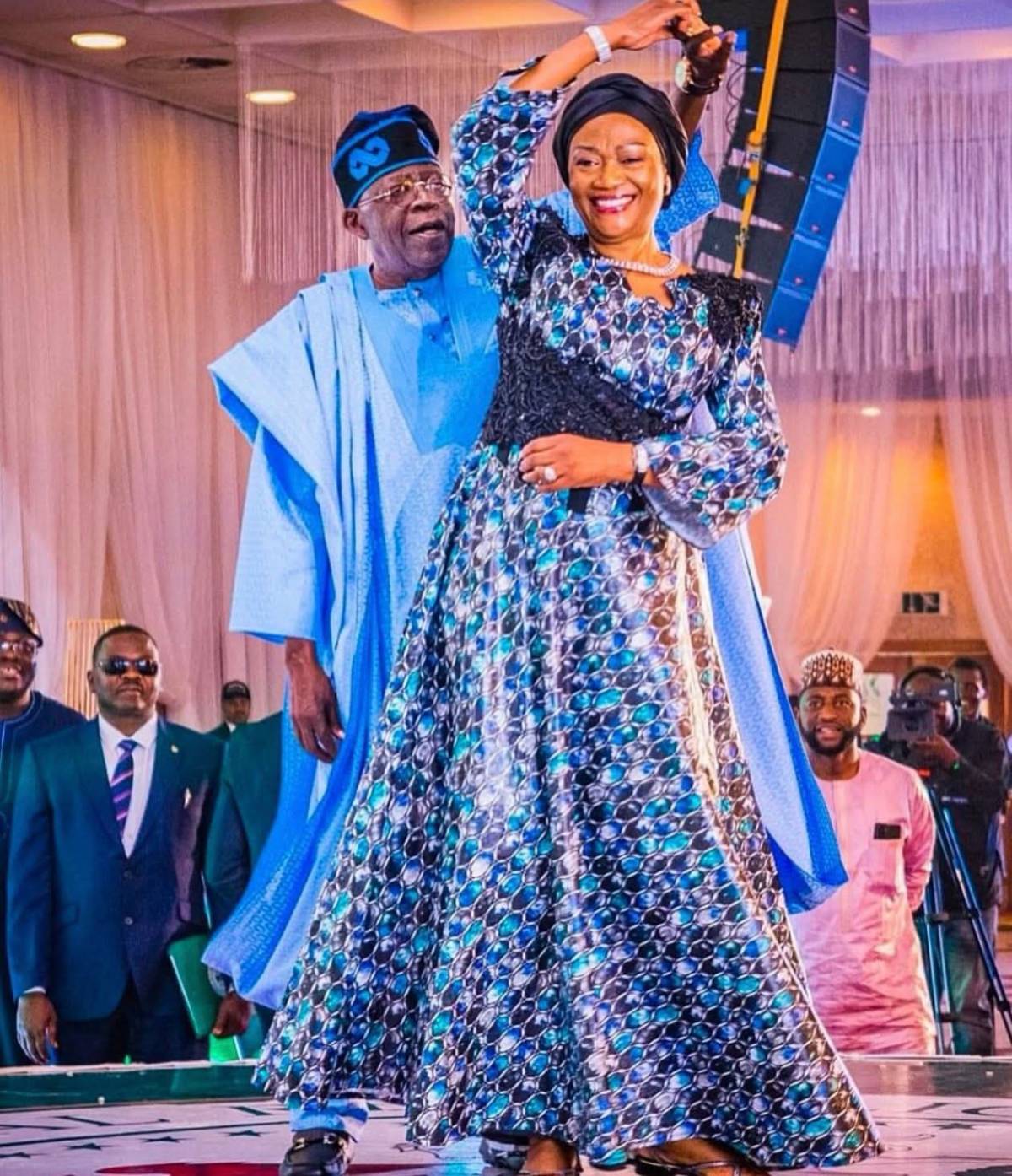 Picture of the day. The First Couple of Nigeria. Sharp picture for Baba Tee @ 74