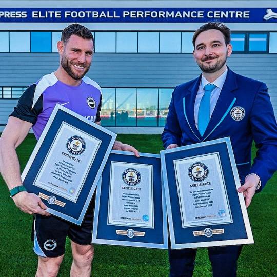 ๐ด๓ ง๓ ข๓ ฅ๓ ฎ๓ ง๓ ฟโจ James Milner (40) received the Guinness World Records award for achieving the most appear...
