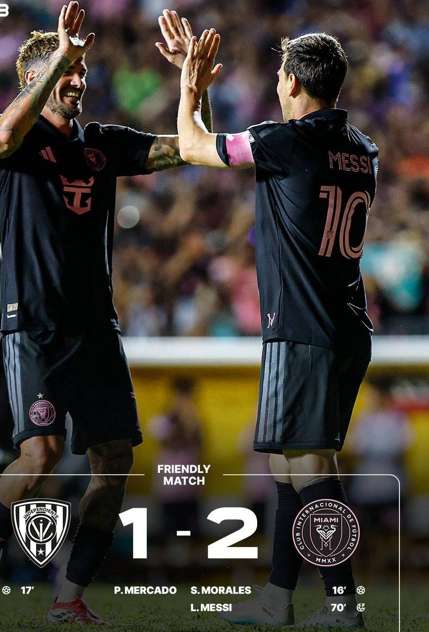 Messi on the scoresheet as Inter Miami close out their preseason tour with a ๐ โ