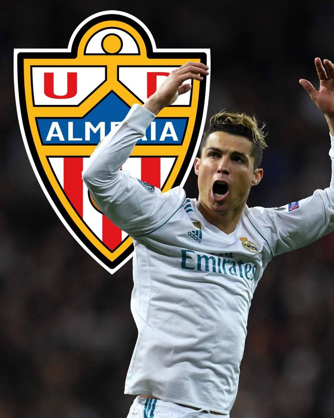π Cristiano Ronaldo produced π πππππ and π πππππππ in 7 matches vs Almeria as a Real Madrid player....
