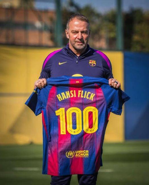Today will be Hansi Flick's 100th match as the Barcelona coach.
- 99 Matches.
- 74 Wins.
- 9 Draws....