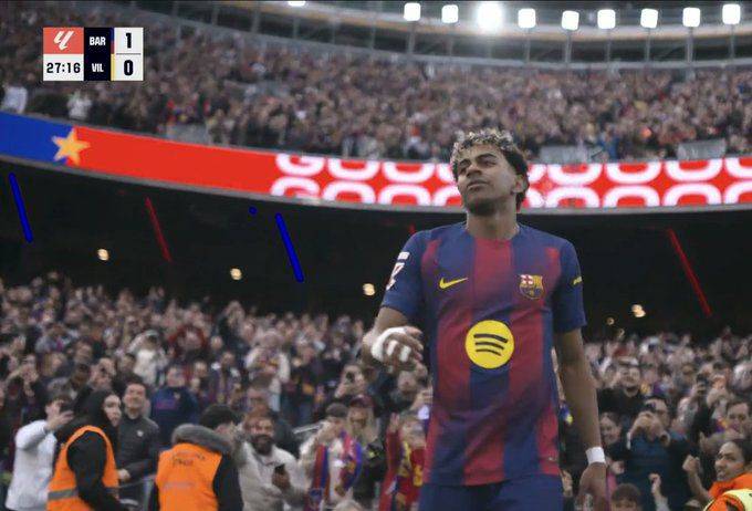 GOAL! Lamine Yamal opens the score!

Barcelona 1-0 Villarreal