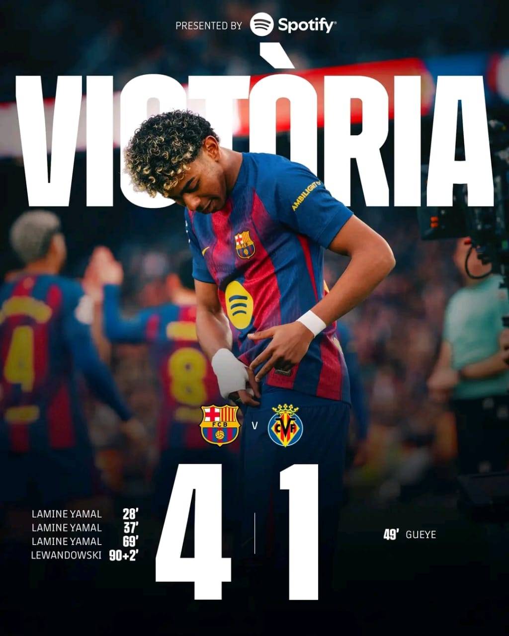 BIG WIN AT HOME! 💙❤️
Spotify.