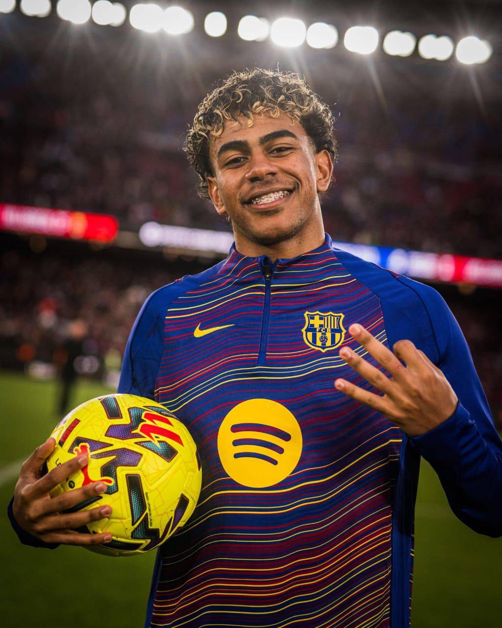 First Hat -Trick from the baby 🐐💙❤️🔥