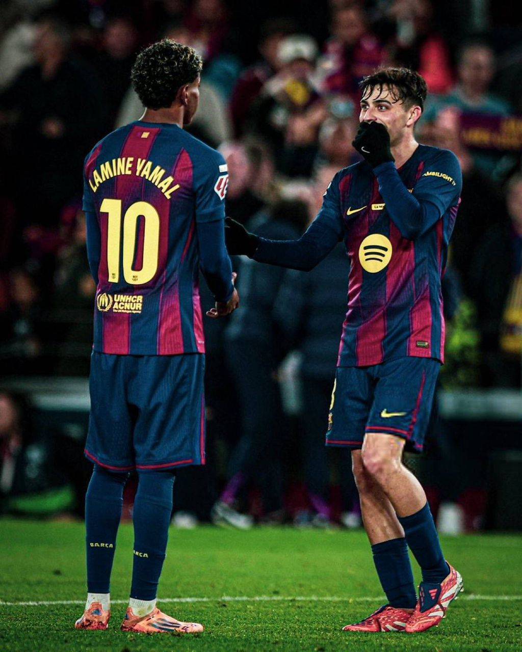 🚨🎙️| Lamine Yamal: “Pedri’s passes are incredible. I can only see the players’ feet and suddenly th...