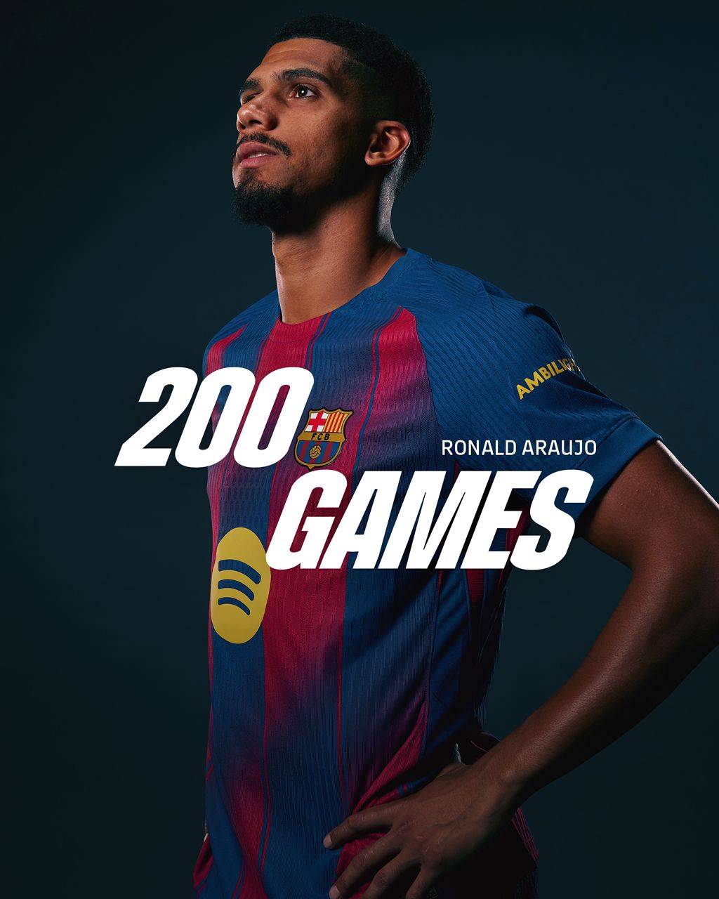 2️⃣0️⃣0️⃣ games for our captain with Barça.
For many more, Ronald! 💙❤️