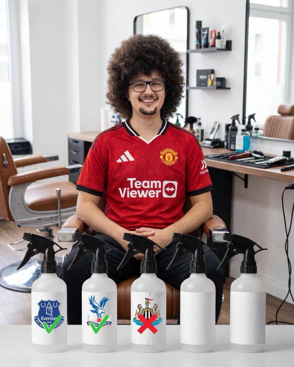 ๐จ ๐ก๐๐ช: The Manchester United fan who hasn't cut his hair will have to wait a bit longer to cut it....