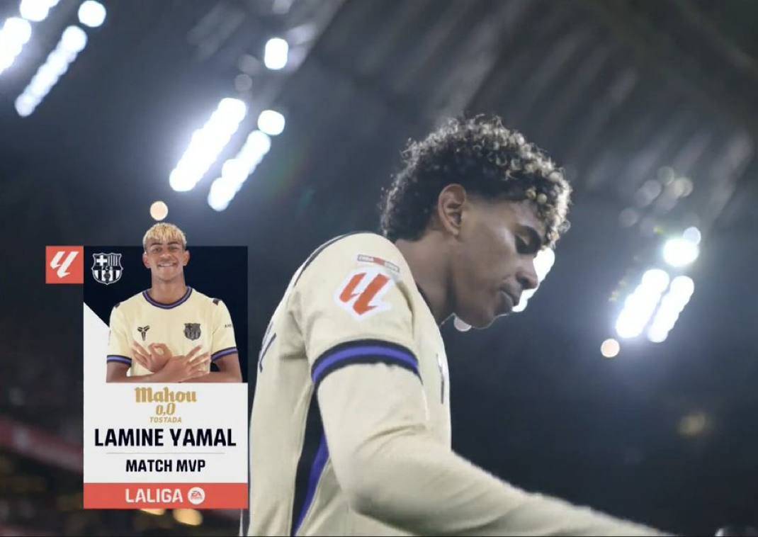๐จ ๐ข๐๐๐๐๐๐๐: Lamine Yamal has been crowned Man of the Match!