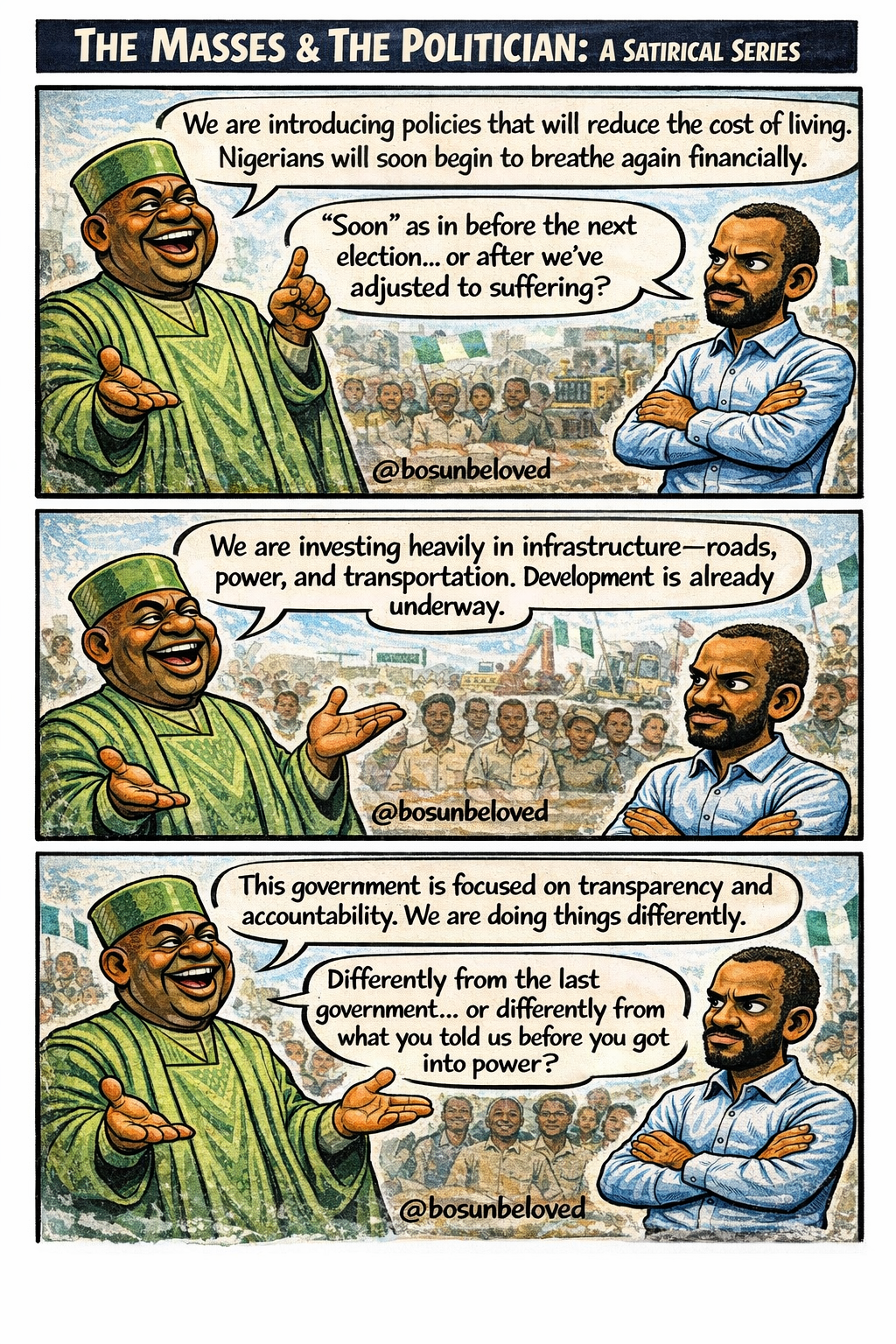 Greetings...
Same promises.
Different speeches.
At what point do we stop clapping…
and start ques...