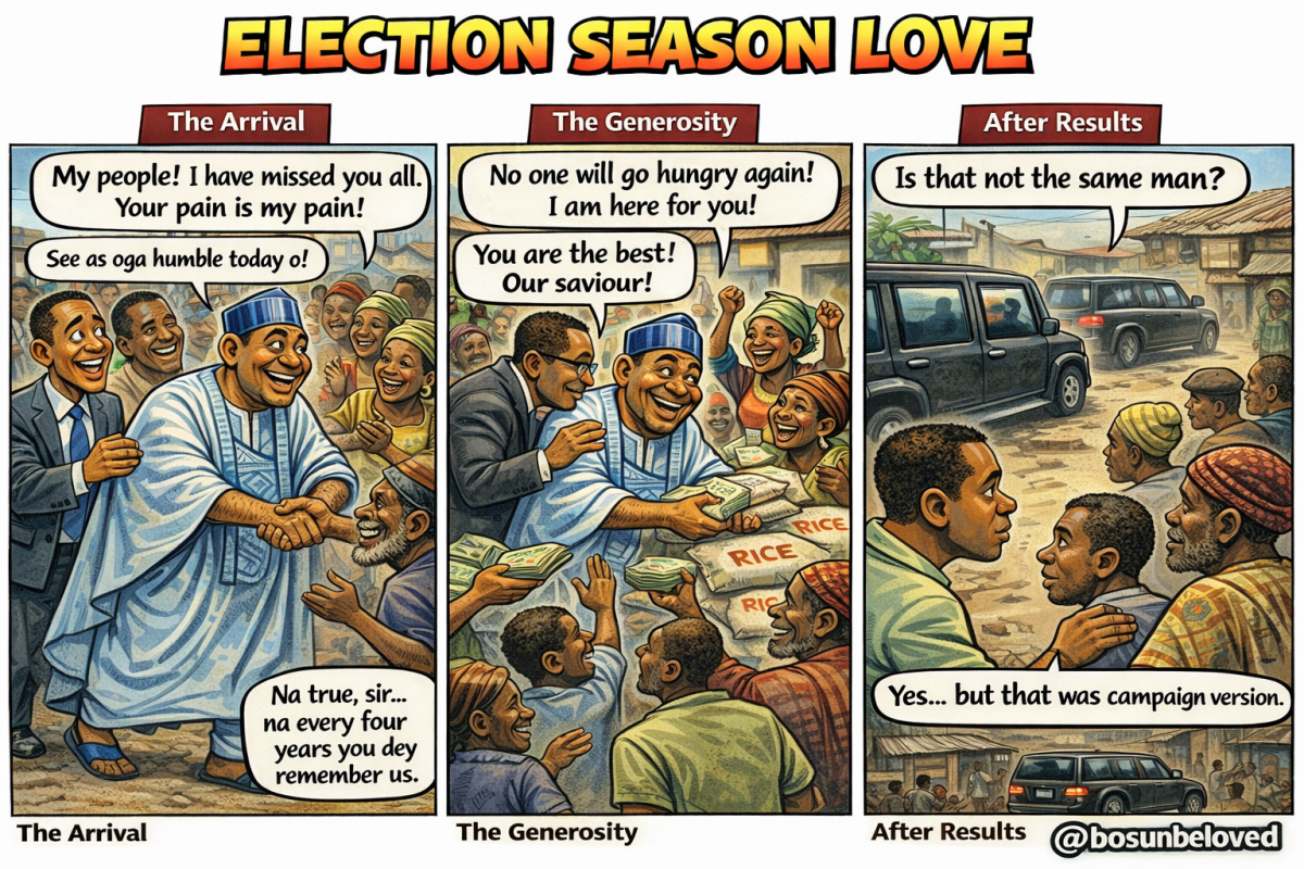 Love in election season… disappears after results.