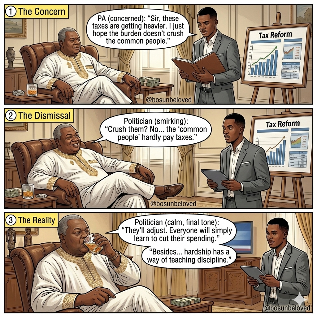 They draft policies in comfort
The masses survive them in reality.