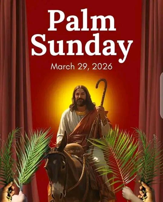 Today is palm Sunday. Hope you went to church. If you did say yes did