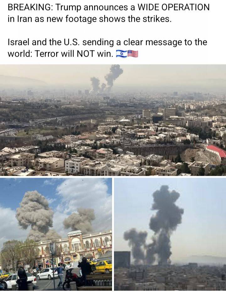 Isreal and America carried out a joint strike on Iran...
#apexnewstv #follow #viral #america #isreal...