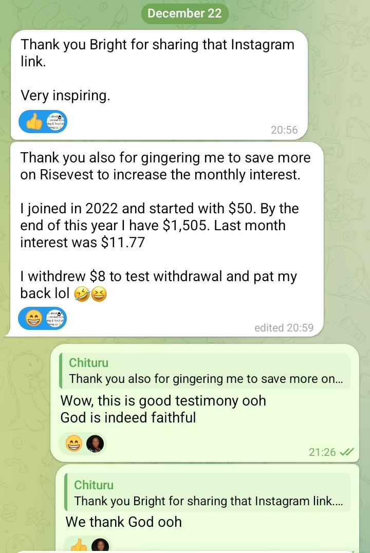 This is what I truly love doing, helping others when it comes to savings and investments.