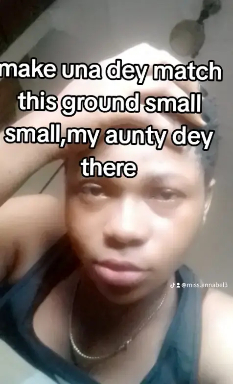 Make una dey match ground small small my aunty dey there💔ðŸ˜