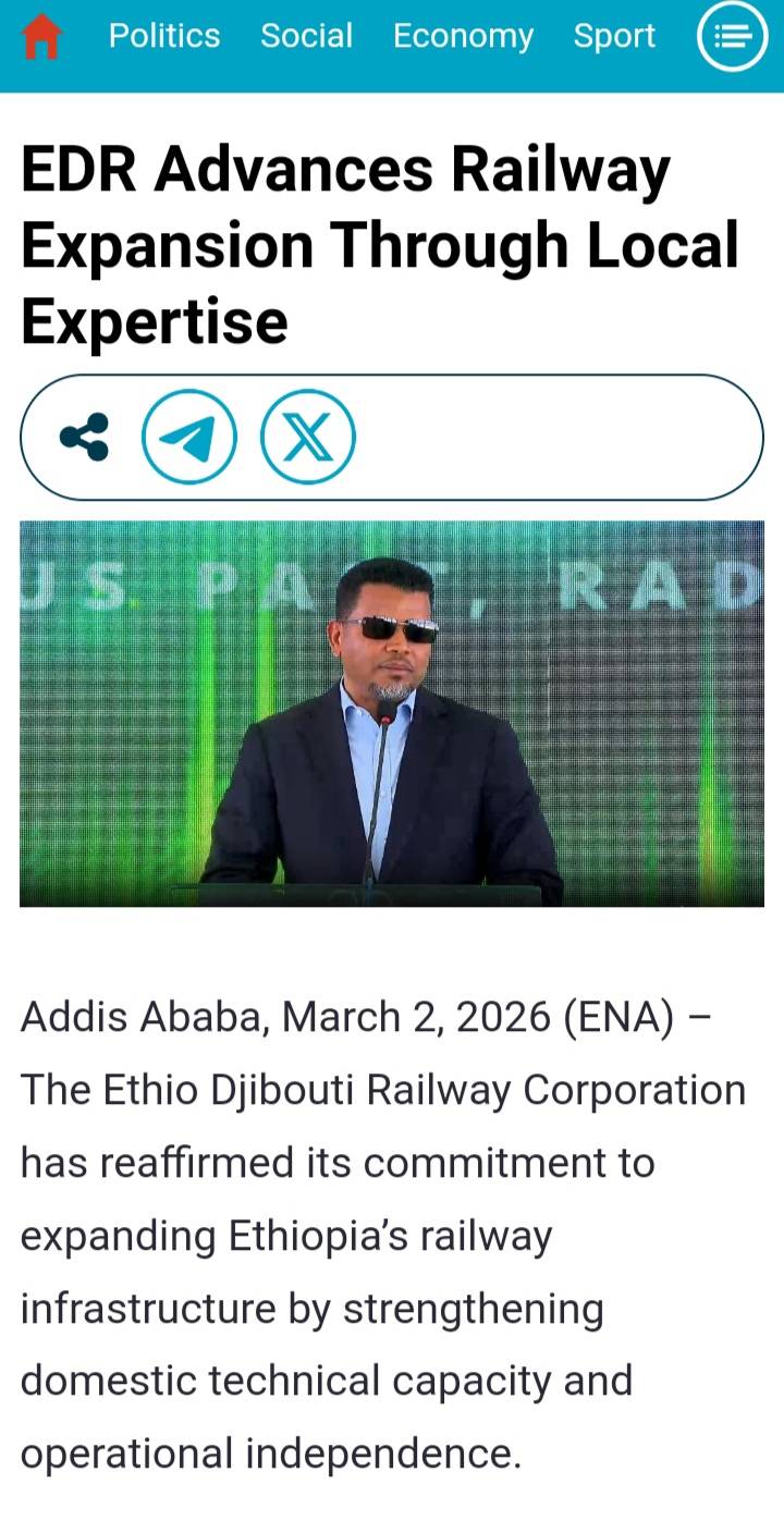 Ethiopia is already using local expertise to develop its railway infrastructure, and they have also...