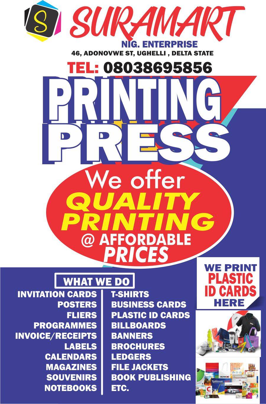 This is what we do. Patronize us today