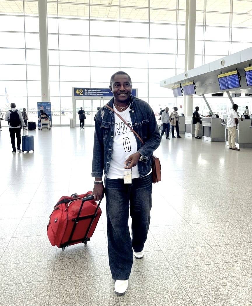 Suitcase packed, dreams bigger.! Smiling because the camera loves it, surviving because Na God dey....