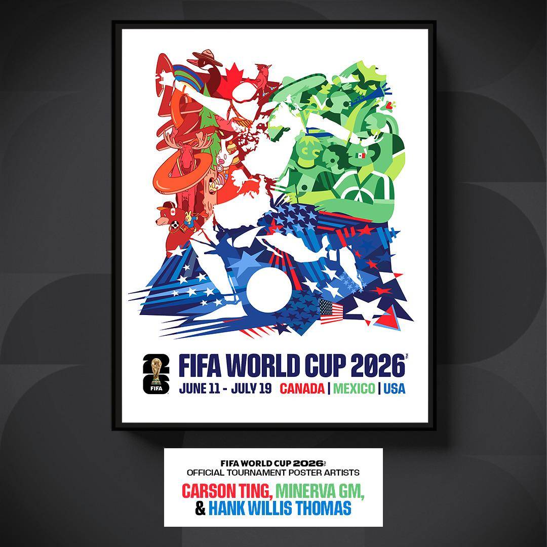 FIFA unveils the World Cup 2026 Tournament Poster in celebration of 100 Days to Go.
The poster feat...