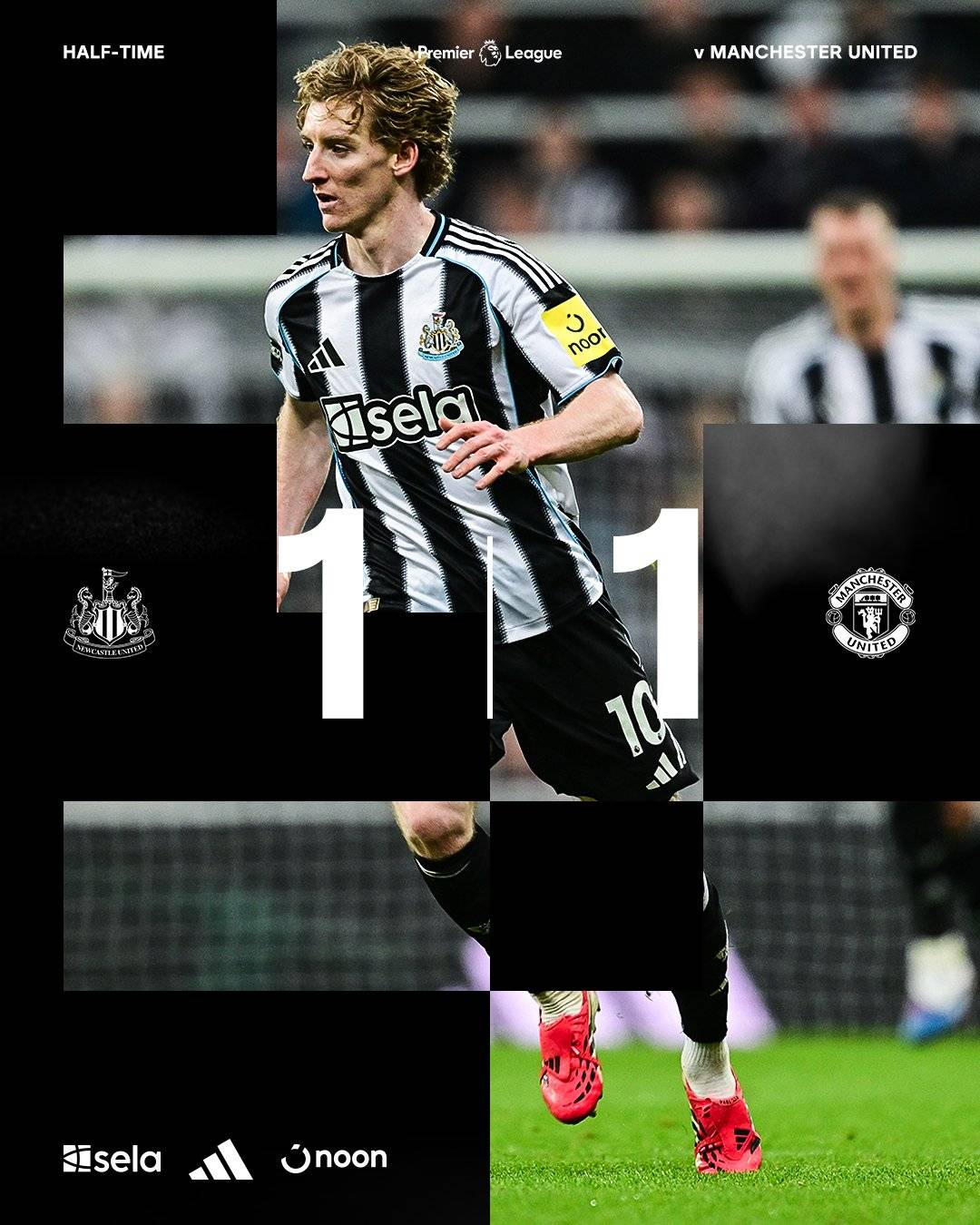NOW: Match between #Newcastle and #ManchesterUnited remains tied.
Goals of #Casemiro and #AnthonyGo...