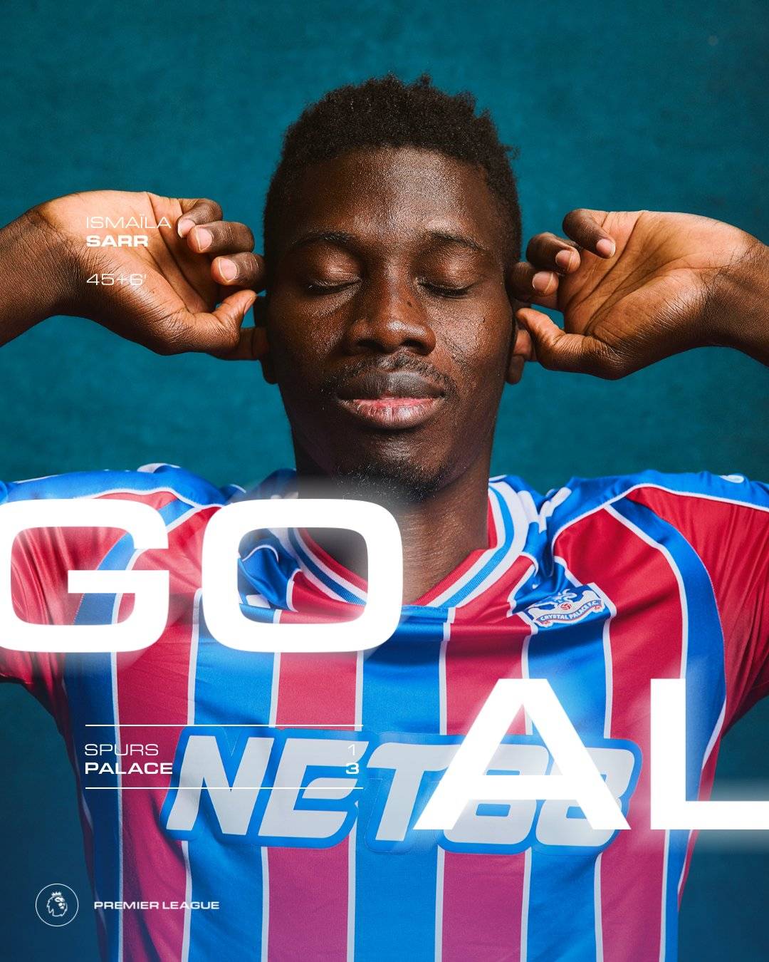 NOW: With TWO goals of #IsmailaSarr and one goal of #JorgenStrandLarsen, #CrystalPalace is winning t...