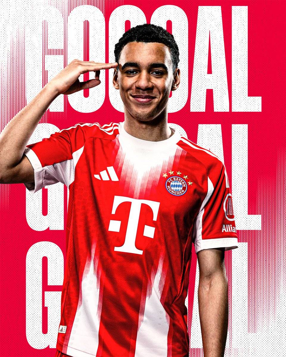NOW: #JamalMusiala scores at Allianz Arena ⚽🔥
#Bayern 3 - 0 #Monchengladbach
#Bundesliga #Footba...