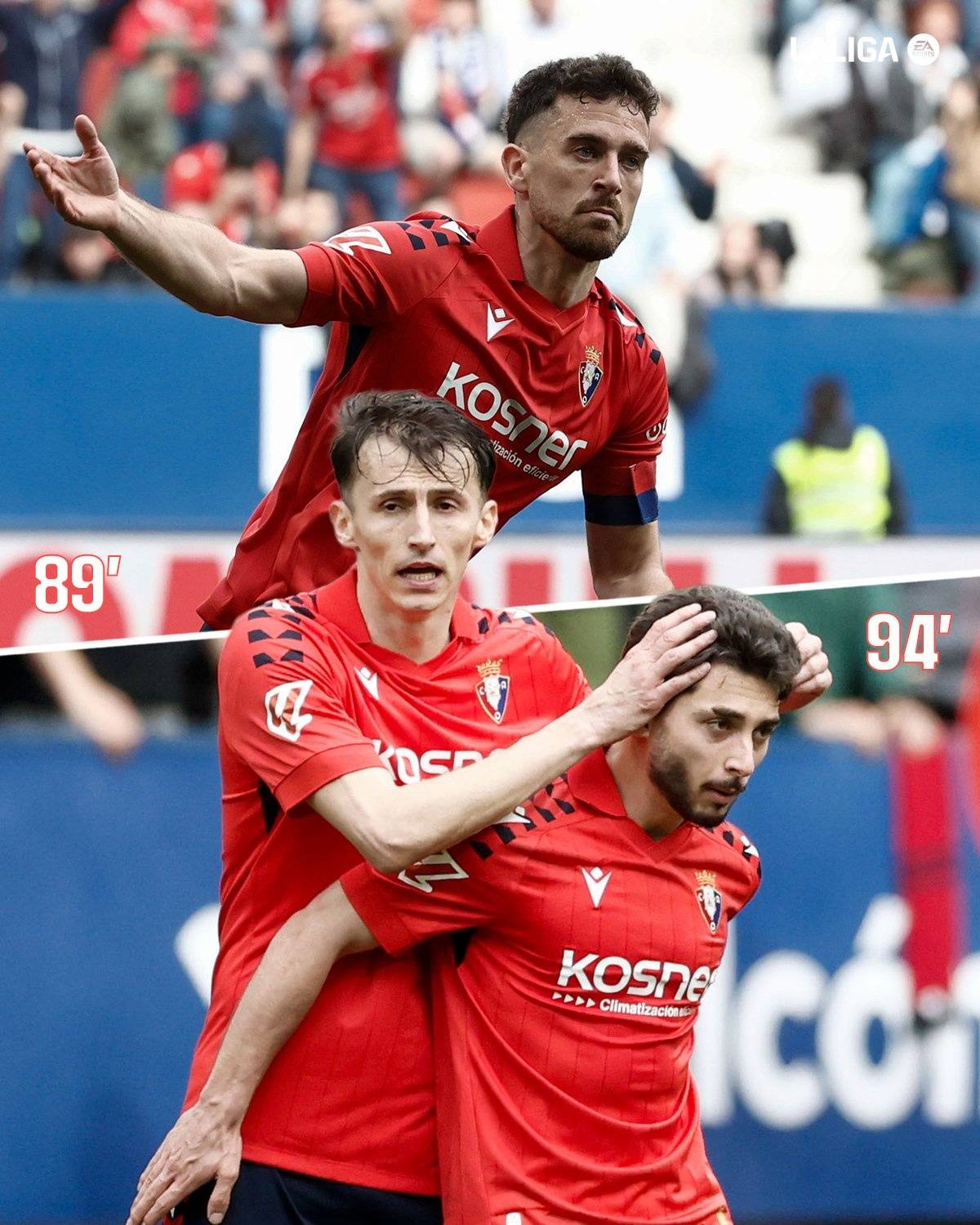 #Osasuna tied against #Mallorca with two goals scored on the last five minutes of the match ⚽🔥.
M...