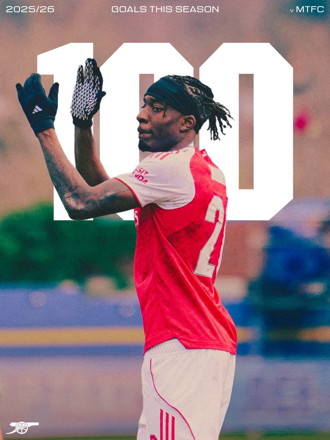 A centenary of goals this season from 19 different scorers ⚽🔥
#Arsenal becomes the first Premier...