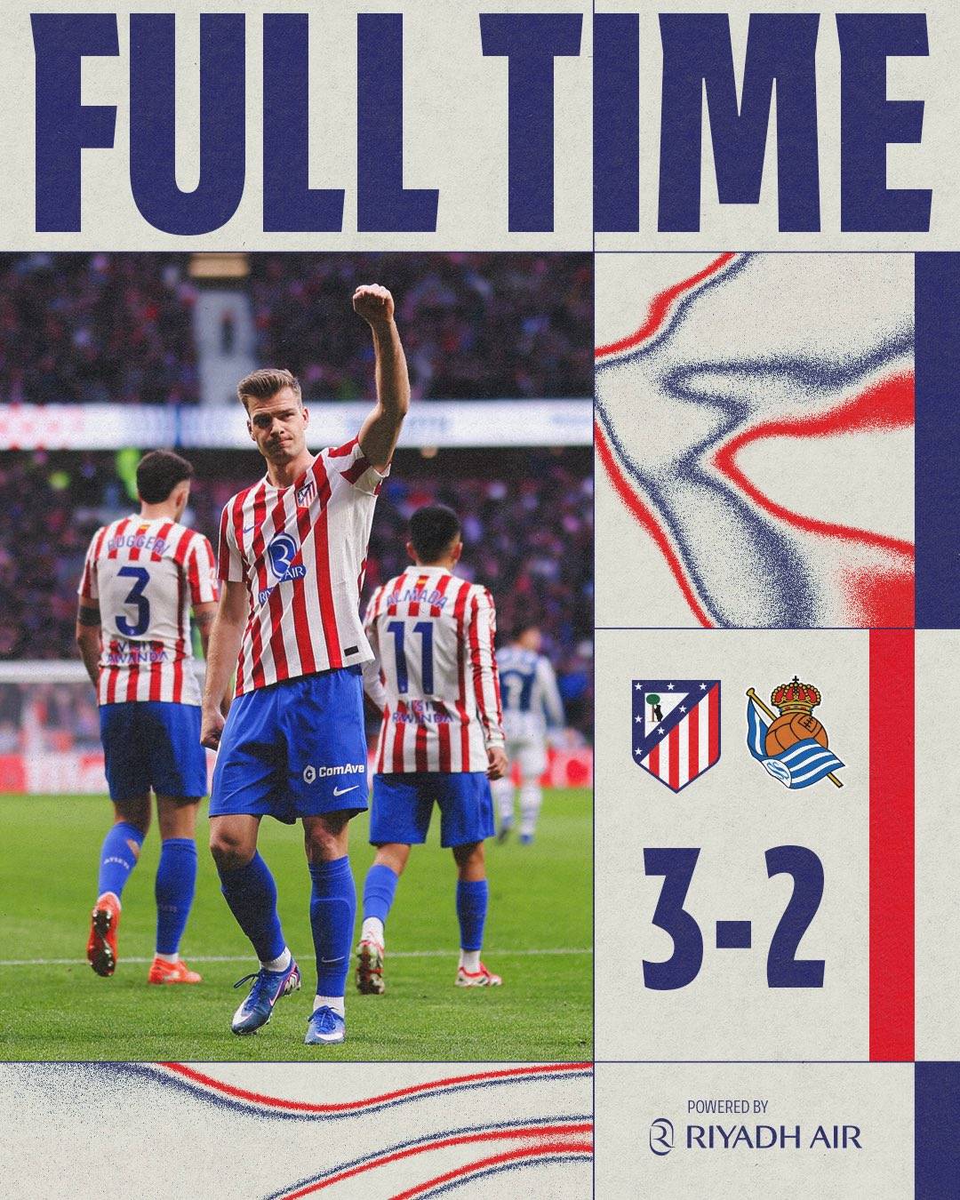 Nicolás González second goal at ⏱️81' secured #AtleticodeMadrid 's victory ⚽🔥
Atlético de Madrid...