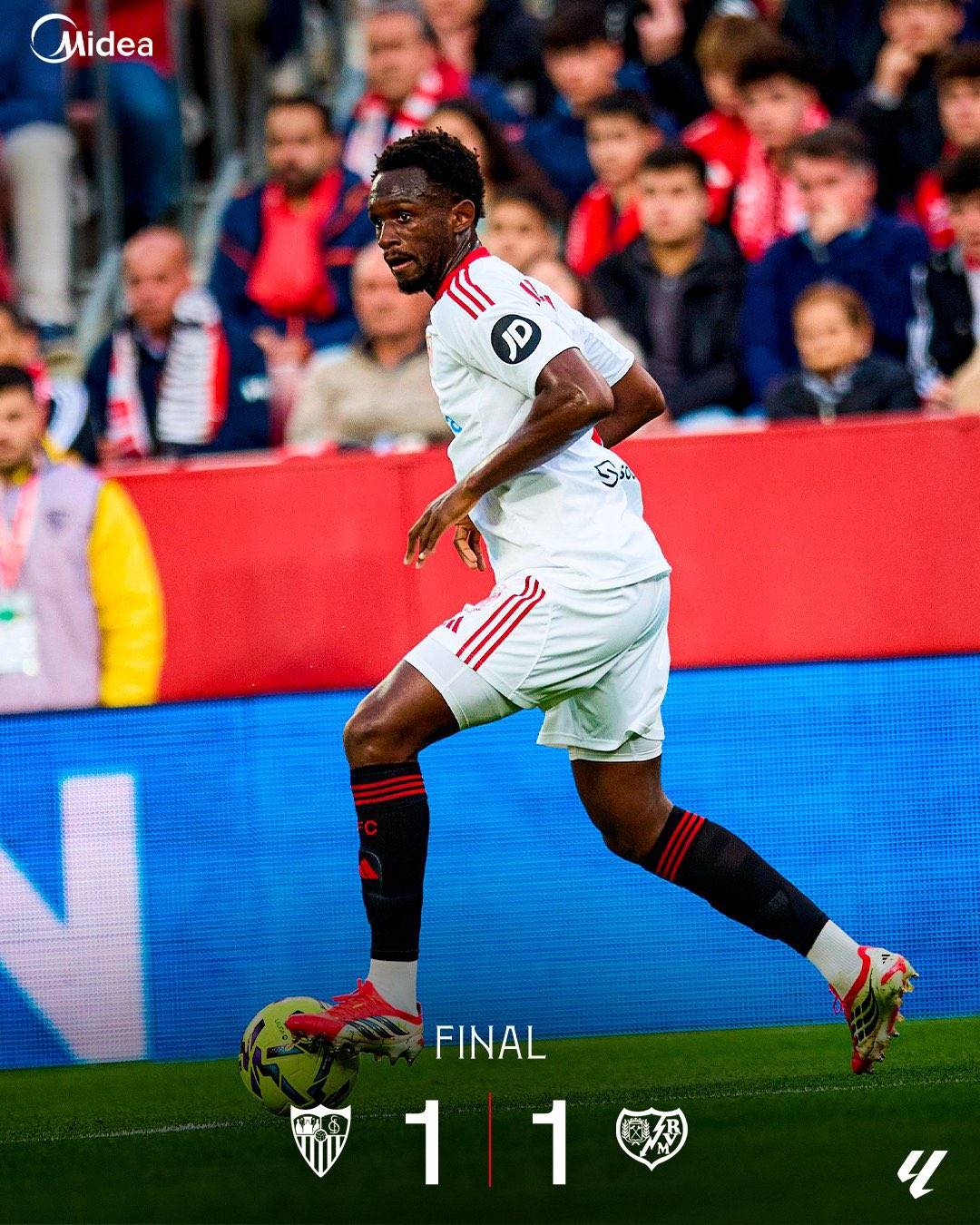 ๐ณ๐ฌ Nigerian player #AkorAdams scored his 7th #LaLiga goal this season, ending his five-game goals dr...
