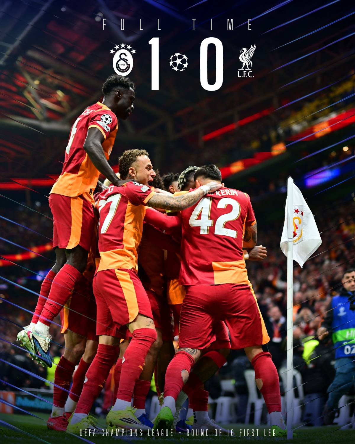 Turkish club #Galatasaray wins tonight's #ChampionsLeague match ⚽🔥
It's the second time this seas...