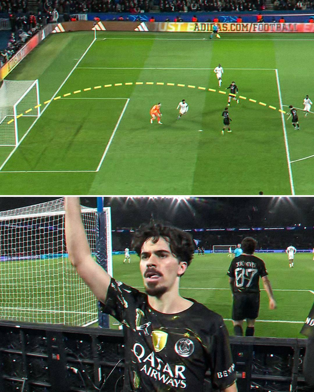 Incredible goals of Vitinha and Khvicha Kvaratskhelia make it a 4-2 for #PSG ⚽🔥
#ChampionsLeague...