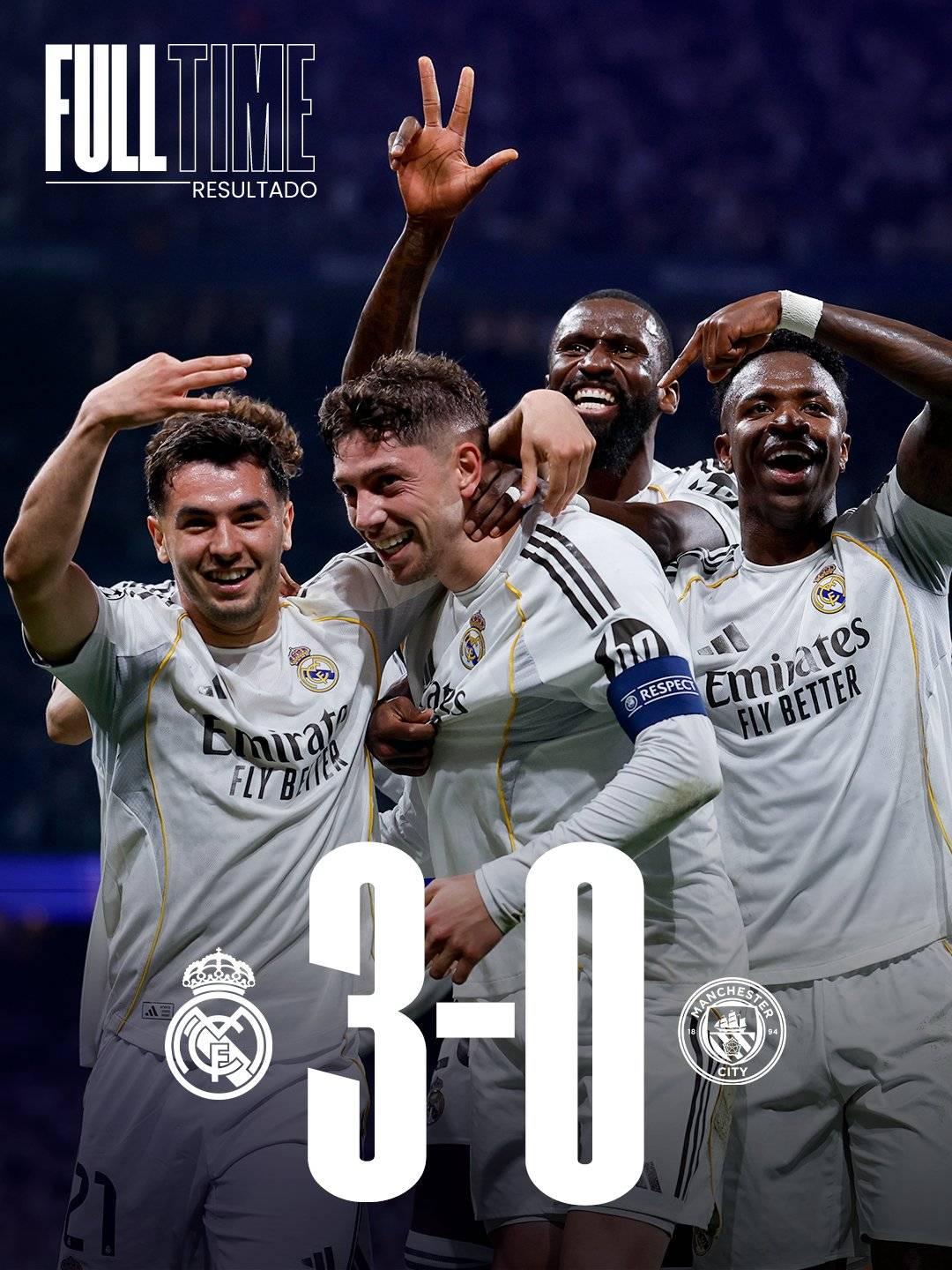 ๐ With a historic HAT-TRICK by Federico Valverde, #RealMadrid wins tonight's match โฝ๐ฅ
Real Madri...