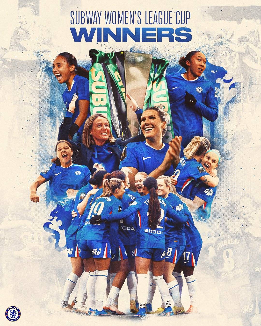 #ChelseaFCW are back to back champions of the Women's League Cup! โฝ๐
๐ซ Lauren James was named pl...