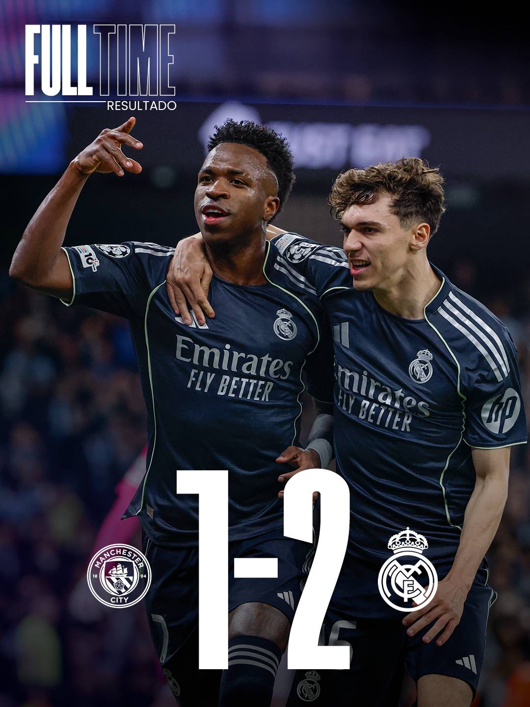 With a sensational last minute goal by Vinícius Júnior, #RealMadrid wins tonight's match ⚽🔥
📝 Fi...