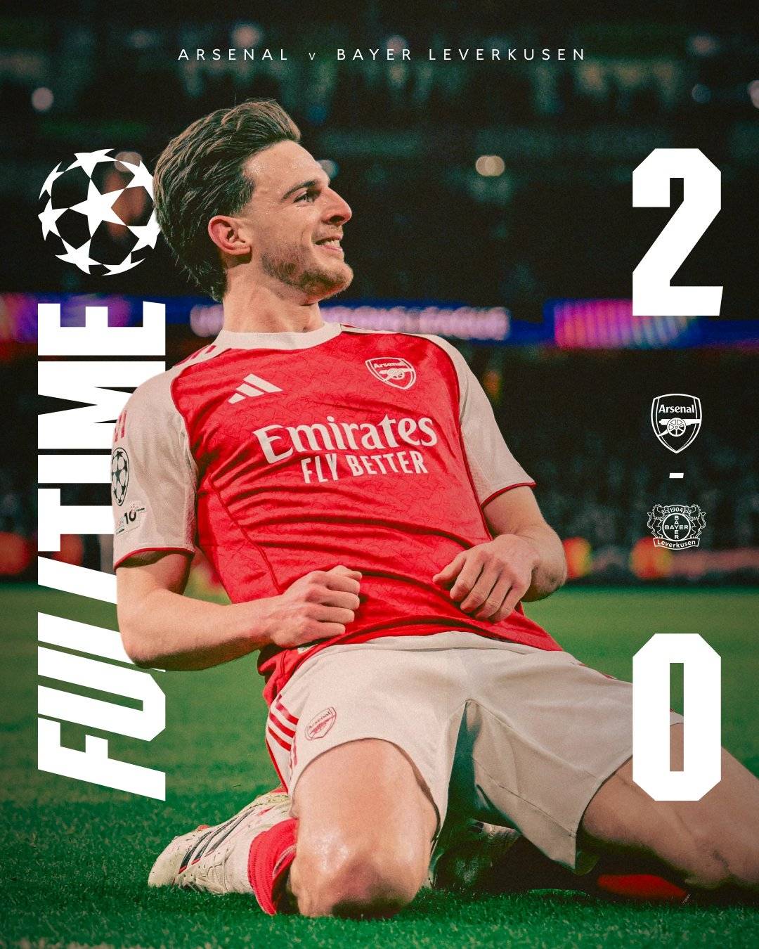 #Arsenal had a commanding victory tonight, advancing to the #ChampionsLeague quarter-finals โฝ๐ฅ
๐...