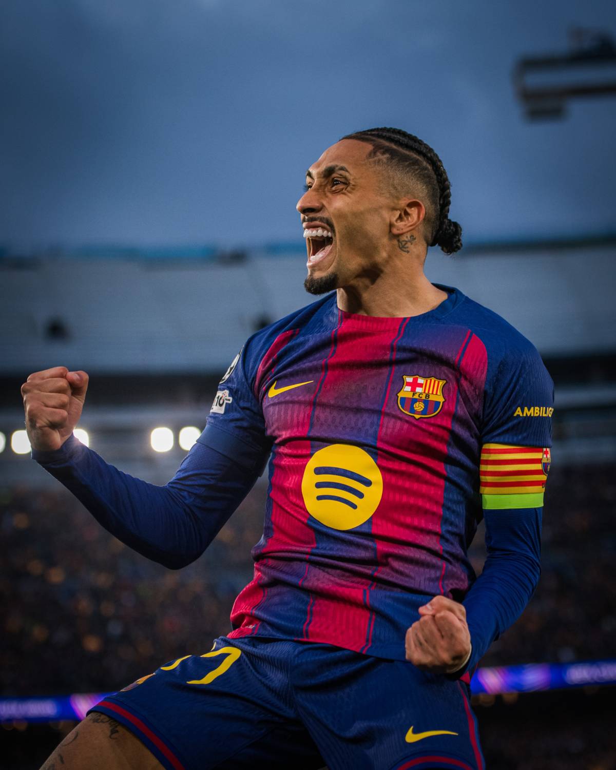 ā½ Half-time: Goals of Raphinha, Marc Bernal and Lamine Yamal put #Barcelona ahead on tonight's game...